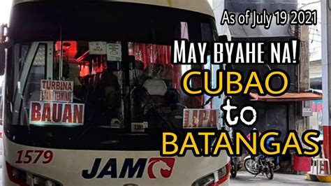 Cubao (Station) to Santo Tomas .